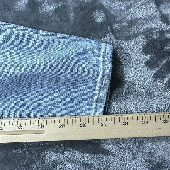 Hudson Jeans Womens 27 Blue Barbara Super Skinny Distressed Mid-rise Denim - Picture 14 of 15